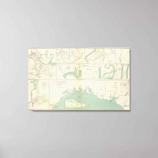 Coast of Texas Canvas Print (Front)