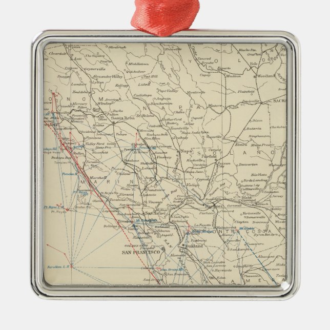 Coast Range Middle California Metal Ornament (Front)