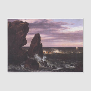 Coast Scene by Frederic Edwin Church Tissue Paper