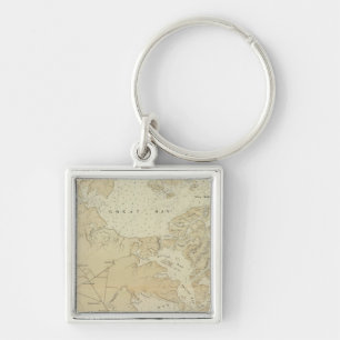 Coast section Tuckerton to Absecon Beach Chart Map Keychain