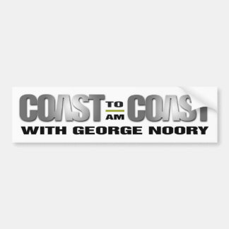 Coast To Coast AM Bumper Sticker (White)