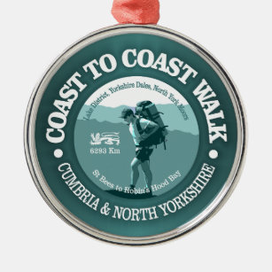 Coast to Coast Walk (T) Metal Ornament