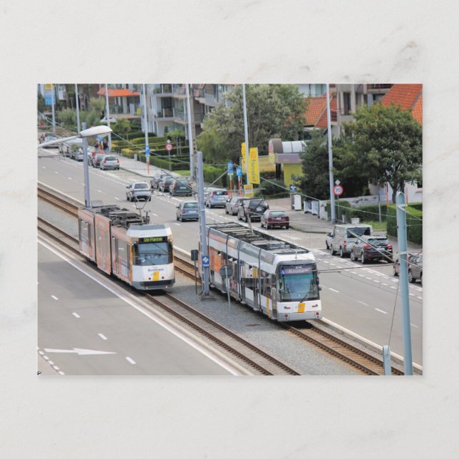 Coast Tram (Belgium) Postcard (Front)
