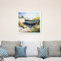 Coastal Abandoned Row Boat