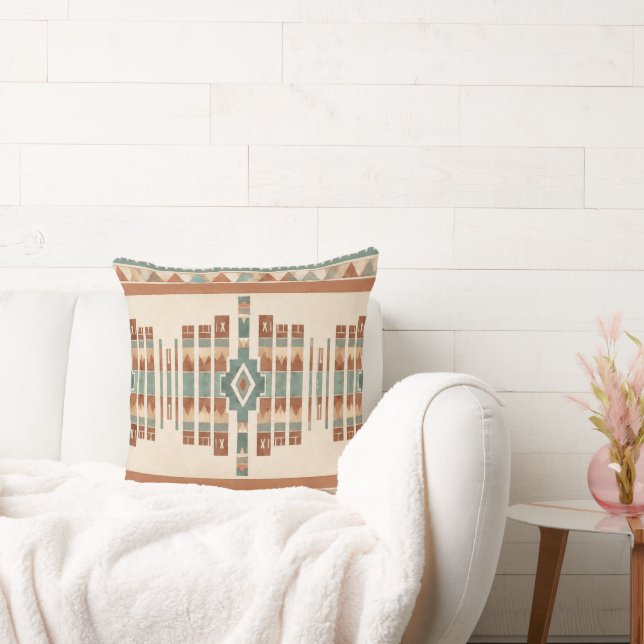Coastal Adobe Throw Pillow (Couch)