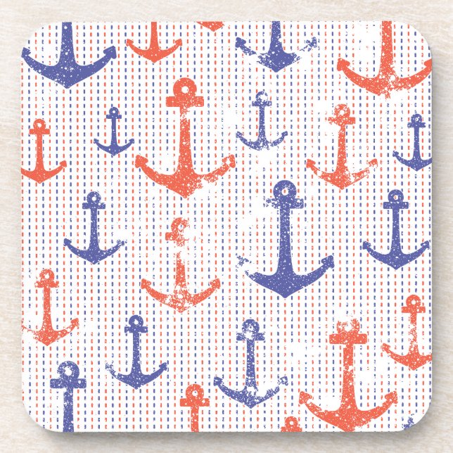 Coastal Americana Anchors Coaster (Front)