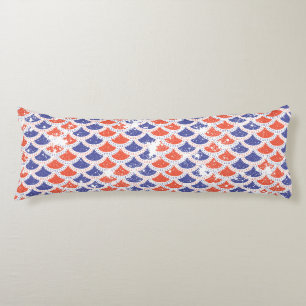 Coastal Americana Fish Scales Body Pillow
