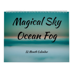 Coastal and Colourful Foggy Ocean Sunsets Sunrises Calendar