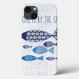 Coastal Art Home is By the Sea iPhone 13 Case