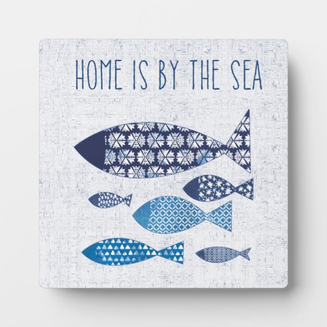 Coastal Art | Home is By the Sea Plaque (Front)