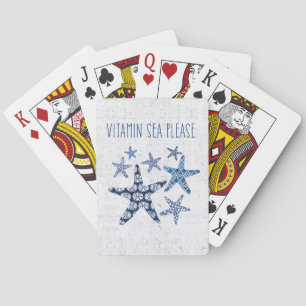 Coastal Art Vitamin Sea Please Playing Cards