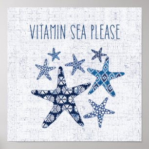 Coastal Art   Vitamin Sea Please Poster