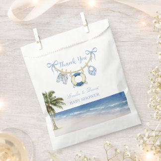 Coastal Baby Shower Thank You Favor Bag