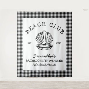 Coastal Bachelorette weekend beach club Tapestry