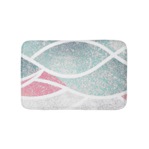 Coastal/Beach abstract waves  Bath Mat