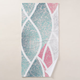 Coastal/Beach abstract waves Bath Towel