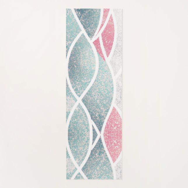 Coastal/Beach abstract waves  Yoga Mat (Front)