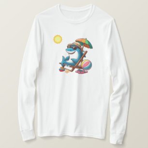 Coastal/Beach cute cartoon shark T-Shirt