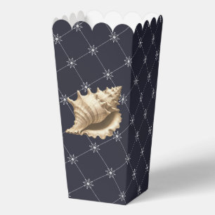Coastal/beach/nautical seashell  favor box