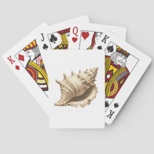 Coastal/beach/nautical seashell playing cards