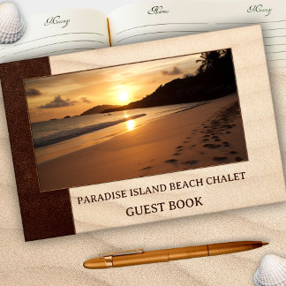 Coastal Beach Rental Photo Guest Book