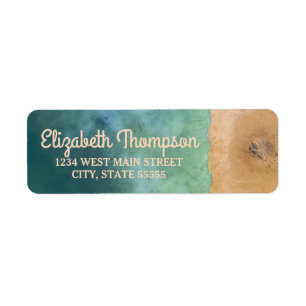 Coastal Beach Return Label