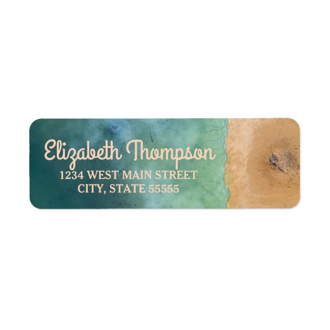 Coastal Beach Return Label (Front)