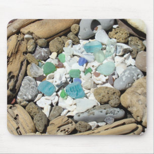 Coastal Beach Rock Garden mousepads quality gifts