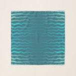 Coastal Beach Salty Turquoise Wave Abstract Design Scarf<br><div class="desc">Scarf scarves casual fun fashion statement accessory printed with Coastal Beach Salty Turquoise Wave Abstract Design repeat pattern original artwork illustration by TheFabricSeal print on demand shop at Zazzle.com #ZazzleMade https://www.zazzle.com/store/thefabricseal TheFabricSeal©️Original. Modern contemporary art artistically designed and printed for your beach theme style home and living accessories, home decor, fashion...</div>