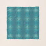 Coastal Beach Salty Turquoise Wave Abstract Design Scarf<br><div class="desc">Scarf scarves casual fun fashion statement accessory printed with Coastal Beach Salty Turquoise Wave Abstract Design repeat pattern original artwork illustration by TheFabricSeal print on demand shop at Zazzle.com #ZazzleMade https://www.zazzle.com/store/thefabricseal TheFabricSeal©️Original. Modern contemporary art artistically designed and printed for your beach theme style home and living accessories, home decor, fashion...</div>