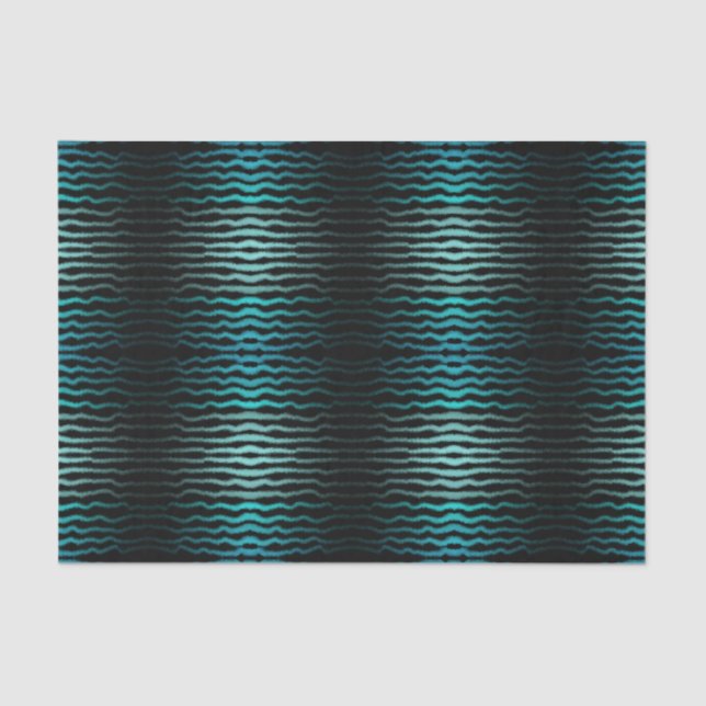 Coastal Beach Salty Turquoise Waves Abstract Art  Tissue Paper (Front)