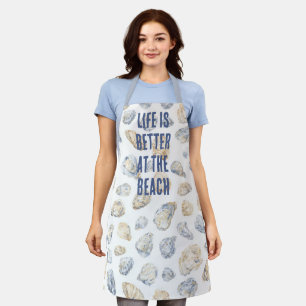 Coastal Beach Sea Shells Apron