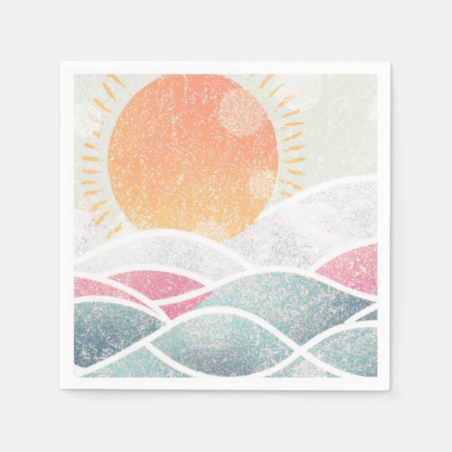 Coastal/Beach/sunny  Napkin (Front)