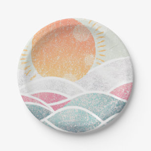 Coastal/Beach/sunny Paper Plate