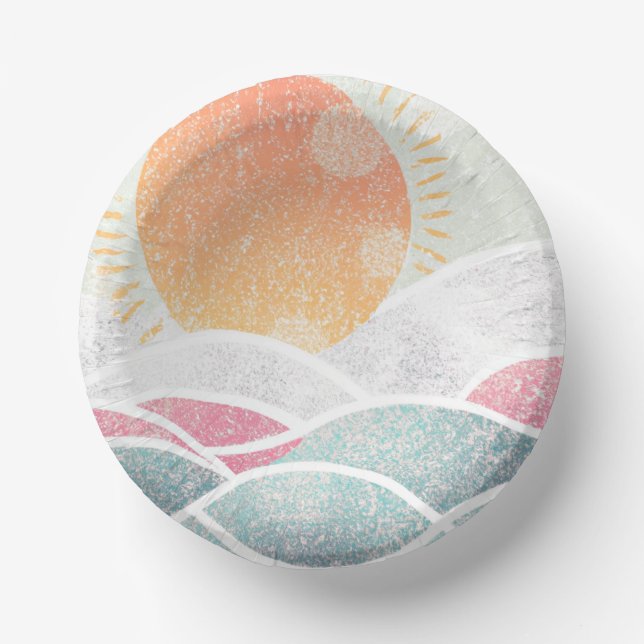 Coastal/Beach/sunny  Paper Plate (Front)