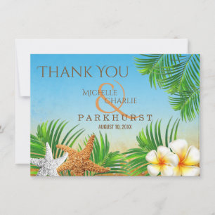 Coastal Beach - Thank you Card