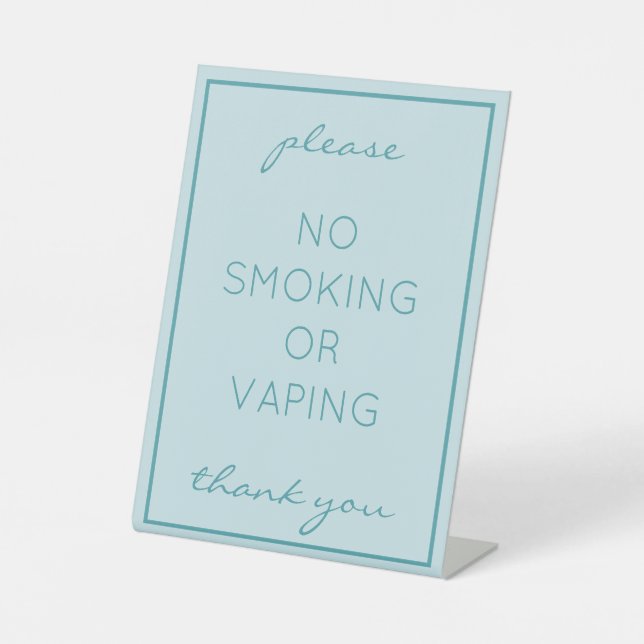 Coastal Beach Turquoise Non-Fumeurs Panneau Tablet (Recto)