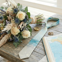 Coastal Beach Wedding Abstract Ocean Shoreline