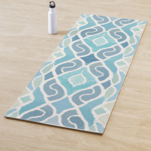 Coastal/beachy/nautical blue yoga mat