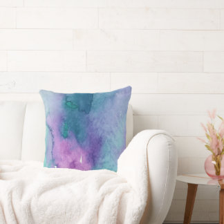 Coastal Blue, Beachy Throw Pillow