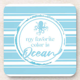 Coastal Blue Octopus Coaster