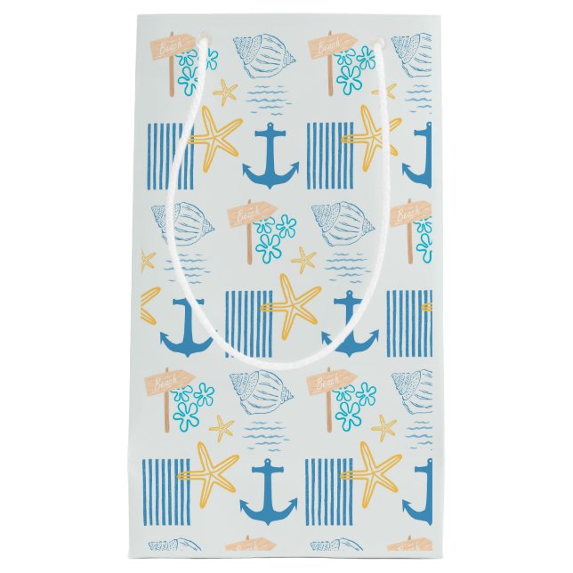  Coastal Blue Small Gift Bag (Front)