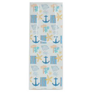 Coastal Blue Wine Gift Bag