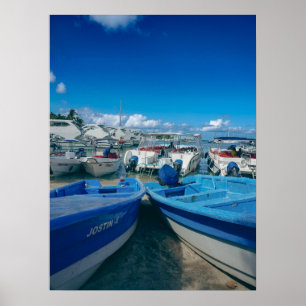 Coastal Boats on the Water Photography Poster