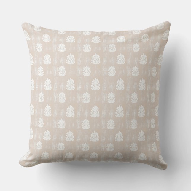 Coastal Boho Throw Pillow (Front)
