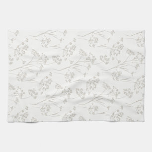 Coastal branches calming nature dry flowers kitchen towel