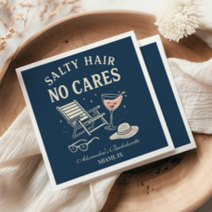 Coastal Breeze Last Toast Bachelorette Napkin