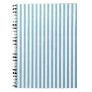 Coastal Breeze Stripes - Teal Blue Notebook