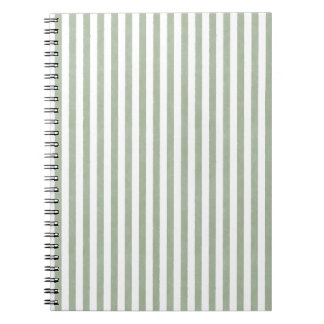 Coastal Breeze Stripes - Teal Blue Notebook