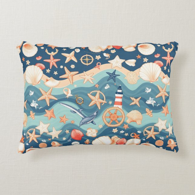 Coastal Breeze Throw Pillows – Relax in Style (Front)